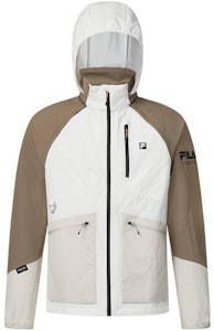 FILA Jaket Olahraga Hooded Colorblock Logo Print Malt Ball. A11M417704F-BN Buy FILA Jaket Olahraga Hooded Colorblock Logo Print Malt Ball. A11M417704F-BN