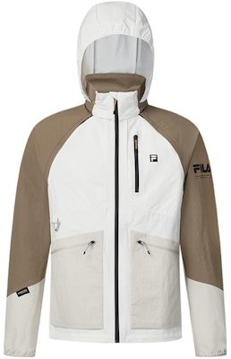 FILA Jaket Olahraga Hooded Colorblock Logo Print Malt Ball. A11M417704F-BN Buy FILA Jaket Olahraga Hooded Colorblock Logo Print Malt Ball. A11M417704F-BN