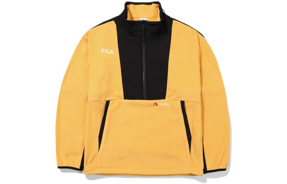 FILA Colorblock Logo Print Stand Collar Jacket Yellow () FS2POE4210X-LMU