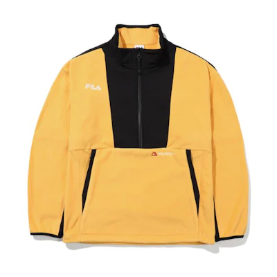 FILA Colorblock Logo Print Stand Collar Jacket Yellow () FS2POE4210X-LMU