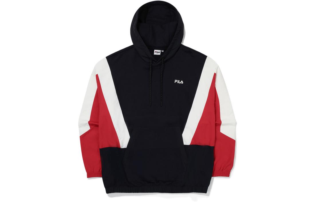 FILA Colorblock Logo Print Sweatshirt Black - American Style FS2POE3114X-INA