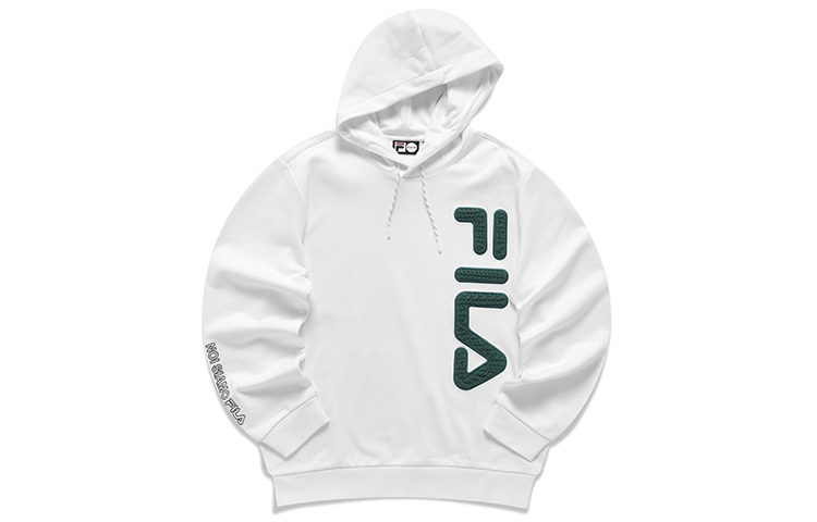 FILA Colorblock Logo Pullover Sweatshirt Men’s Standard White T11M213202F-WT