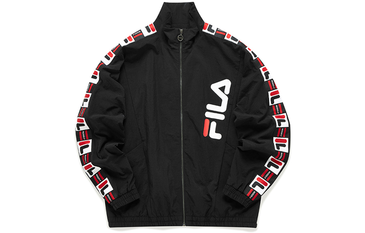 FILA Colorblock Logo Stand Collar Track Jacket Black () T11M111705F-BK