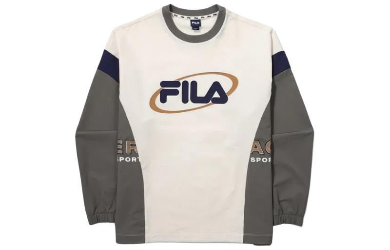 FILA Colorblock Logo Unisex Crewneck Sweatshirt - Gray FS2POG1110XSAD