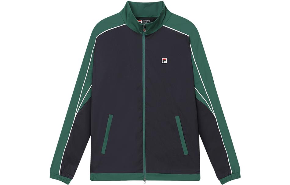 FILA Colorblock Logo Zip Jacket Cat's Eye Green F11M349703F-TQ