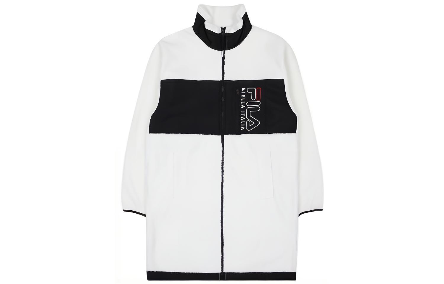 FILA Colorblock Loose-Fit Stand Collar Jacket Long Sleeve FS2FTC1108X-OWH