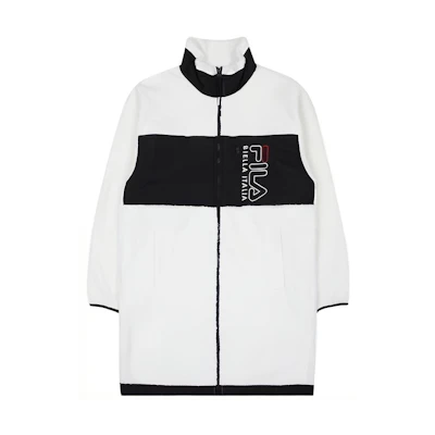 FILA Colorblock Loose-Fit Stand Collar Jacket Long Sleeve FS2FTC1108X-OWH