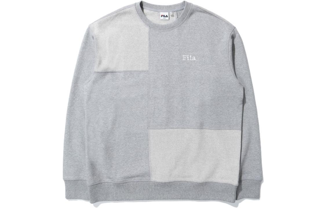 FILA Colorblock Pullover Sweatshirt Unisex - Gray FS2POD3108X-LML