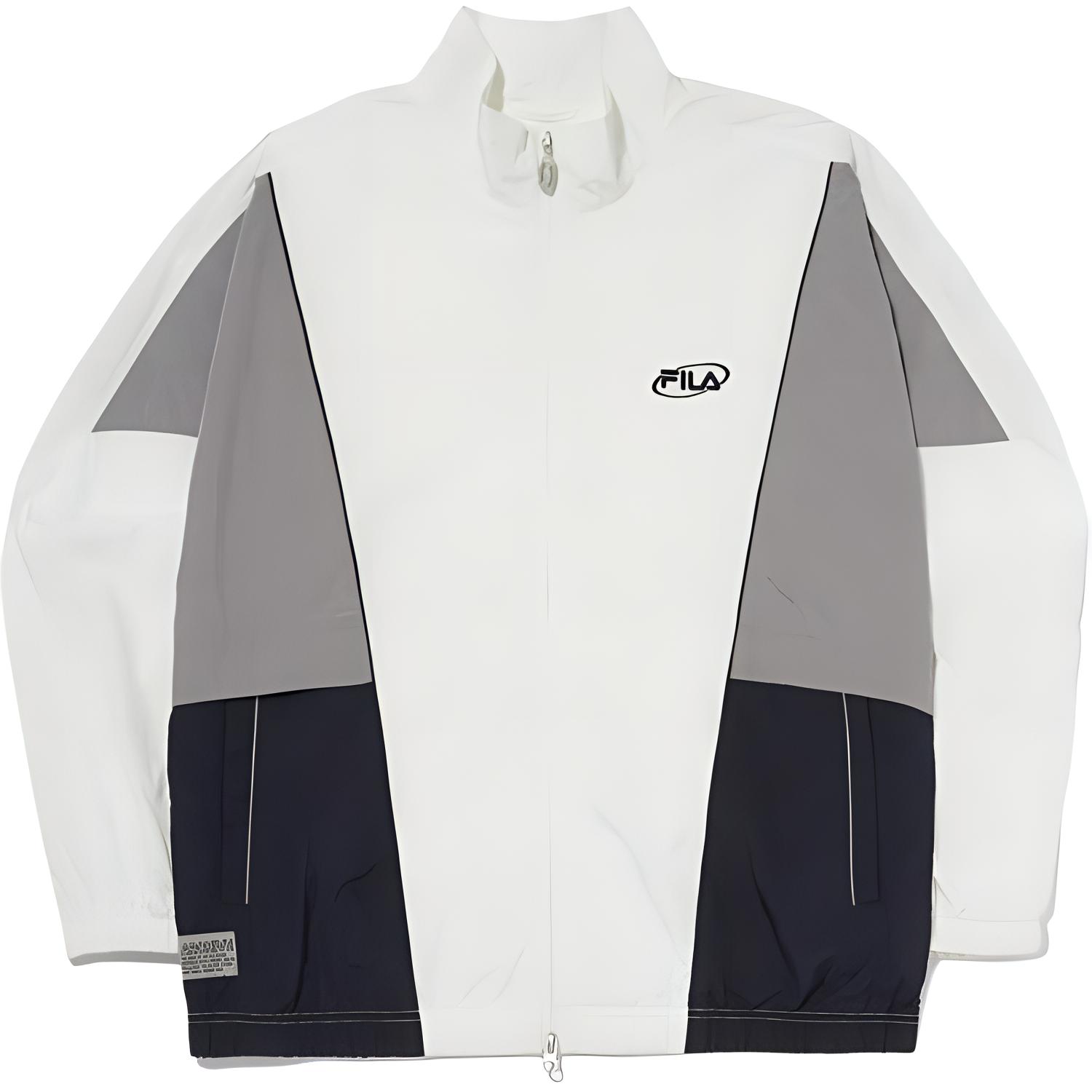 FILA Colorblock Retro Sport Jacket Unisex White FS2JKG1102X-OWH