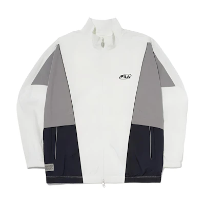 FILA Colorblock Retro Sport Jacket Unisex White FS2JKG1102X-OWH