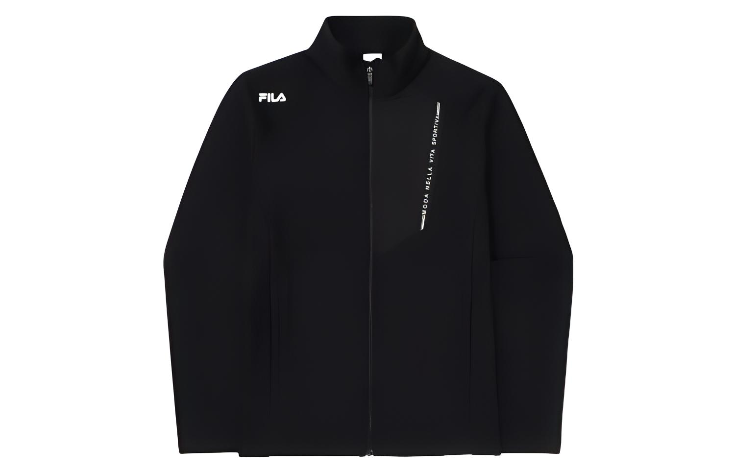 FILA Colorblock Stand Collar Zip-Up Jacket Black () FS2FTE4202M-BLK