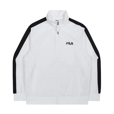 FILA Colorblock Zip-Up High Neck Sports Jacket Unisex White FS2FTC1107X-OWH