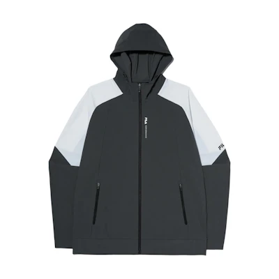FILA Colorblock Zip-Up Hoodie Jacket - Gray FS2FTG2202M-CGY