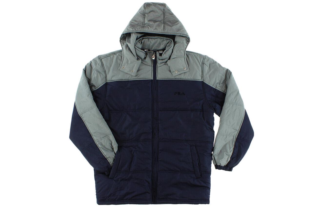 FILA Colorblock Zip-Up Hoodie Jacket - Gray LM113M04410-GRY