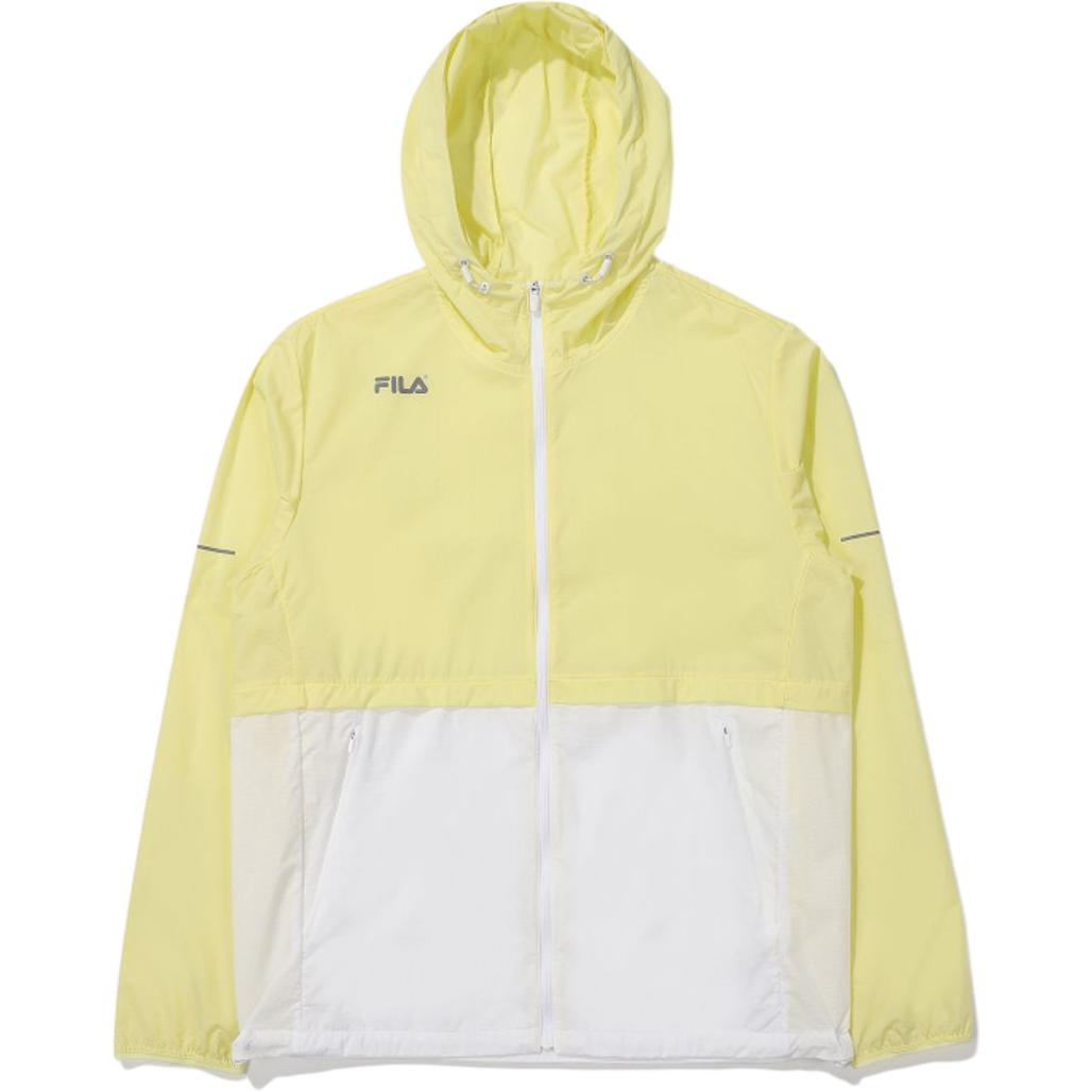 FILA Colorblock Zip-Up Hoodie Jacket Yellow FS2JKE2202X-LYE