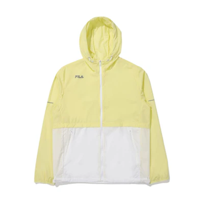 FILA Colorblock Zip-Up Hoodie Jacket Yellow FS2JKE2202X-LYE