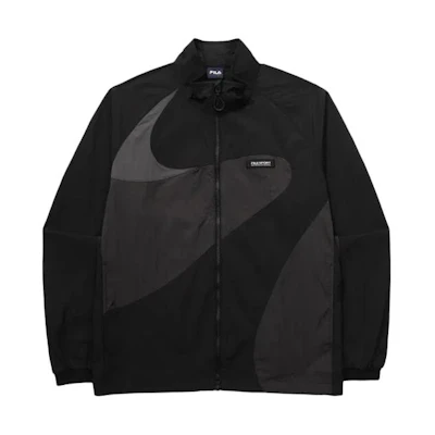 FILA Colorblock Zip-Up Jacket Unisex Black FS2JKG2134X-BLK