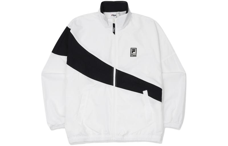 FILA Colorblock Zip-Up Retro Sports Jacket Unisex - White FS2JKF2103X-OWH