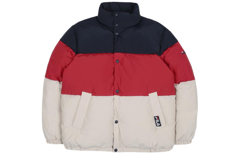 FILA Colorblock Zip-Up Stand Collar Jacket Unisex FE2DJB6103X-RE
