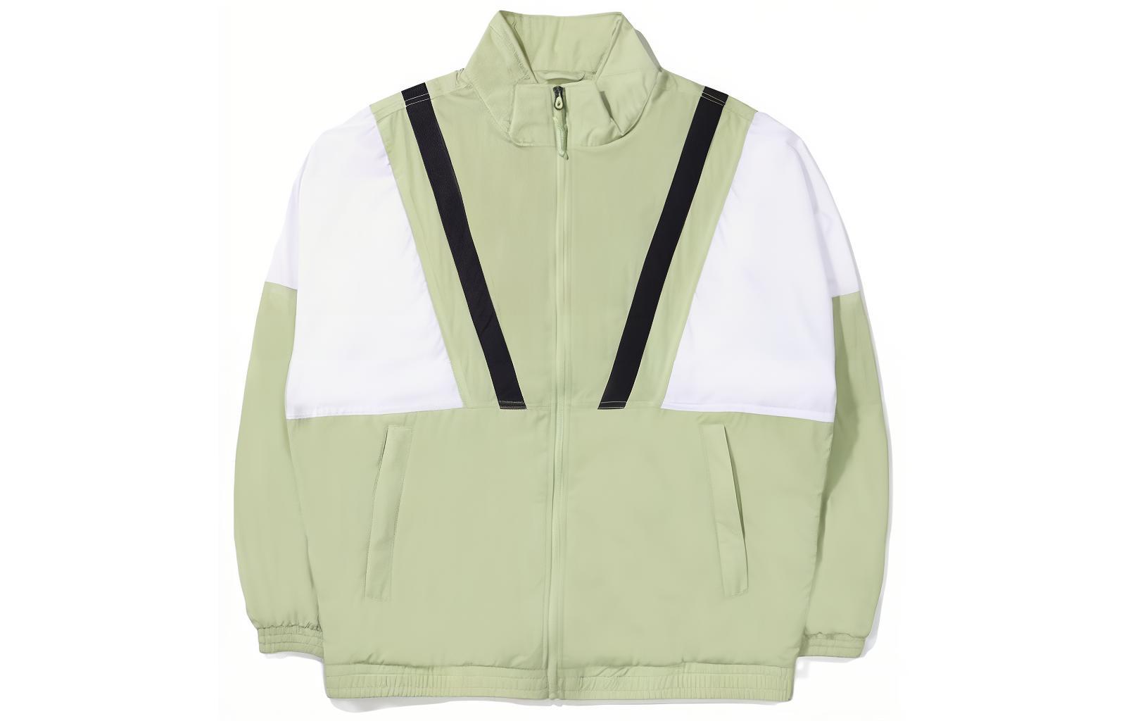 FILA Colorblock Zip-Up Stand Collar Long Sleeve Jacket FS2JKE2182X-PLE