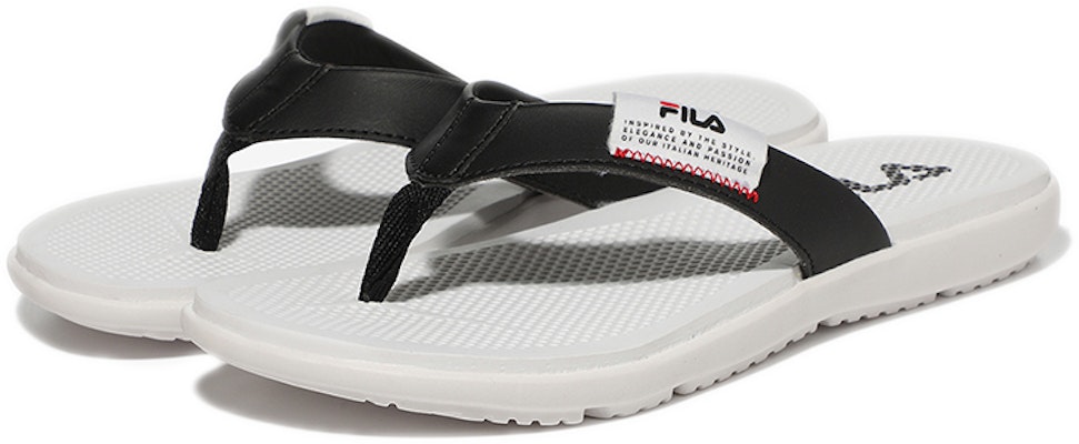 FILA Comfort Lightweight Flip Flop 'Korean Version Black and White' 1SM01563D_112 Lookbook FILA Comfort Lightweight Flip Flop 'Korean Version Black and White' 1SM01563D_112