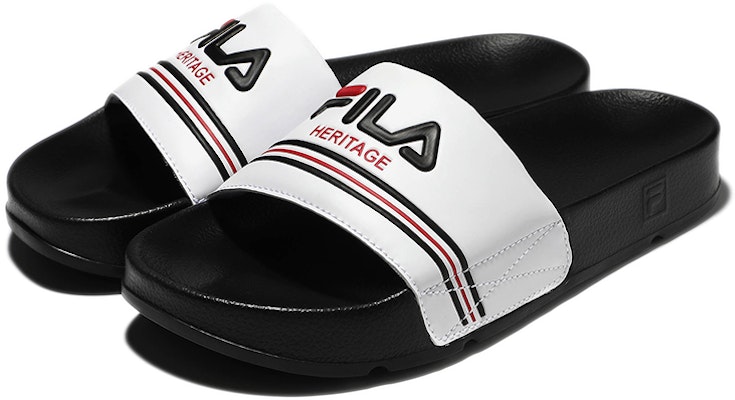 FILA Comfort Lightweight Platform Sport Slide 'Korean Edition White Red Black' 1SM01616D_013 Lookbook FILA Comfort Lightweight Platform Sport Slide 'Korean Edition White Red Black' 1SM01616D_013