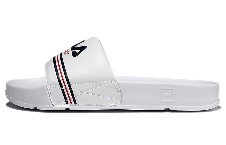 FILA Comfort Lightweight Thick-Soled Sport Slides 'Korean White Red' 1SM01616D_100