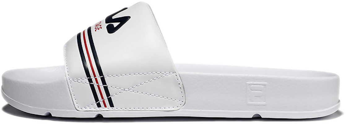 FILA Comfort Lightweight Thick-Soled Sport Slides 'Korean White Red' 1SM01616D_100 Buy FILA Comfort Lightweight Thick-Soled Sport Slides 'Korean White Red' 1SM01616D_100