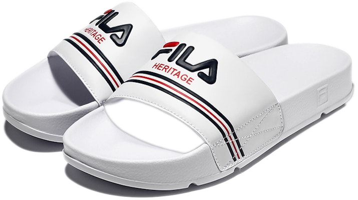 FILA Comfort Lightweight Thick-Soled Sport Slides 'Korean White Red' 1SM01616D_100 Order FILA Comfort Lightweight Thick-Soled Sport Slides 'Korean White Red' 1SM01616D_100