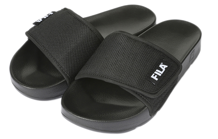 Order FILA Comfort Lightweight Thick Sole Slippers 'Korean Black Edition' 1SM00814_013