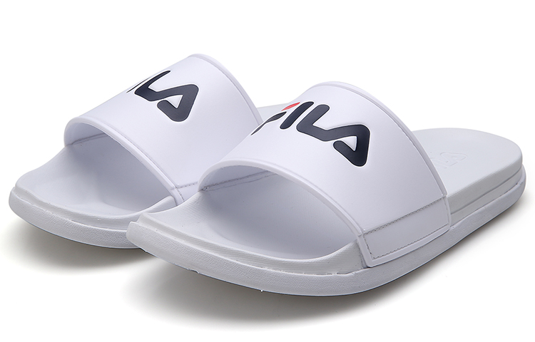 Lookbook FILA Comfort Slip-Resistant Flat Casual Slippers 'White' FS1SLB2061X_WWT
