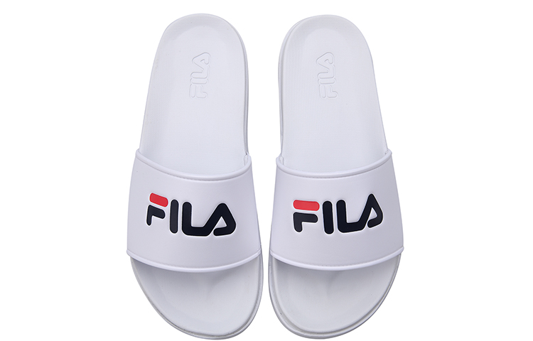 Shop FILA Comfort Slip-Resistant Flat Casual Slippers 'White' FS1SLB2061X_WWT