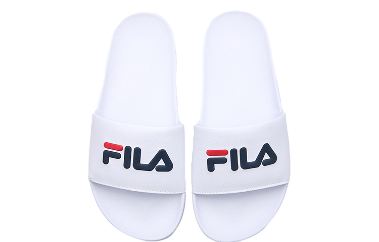 Shop FILA Comfort Thick Sole Slides 'White' 1SM00560_100