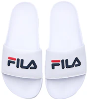 Shop Fila 斐樂 舒適增高 潮流運動拖鞋 白色
