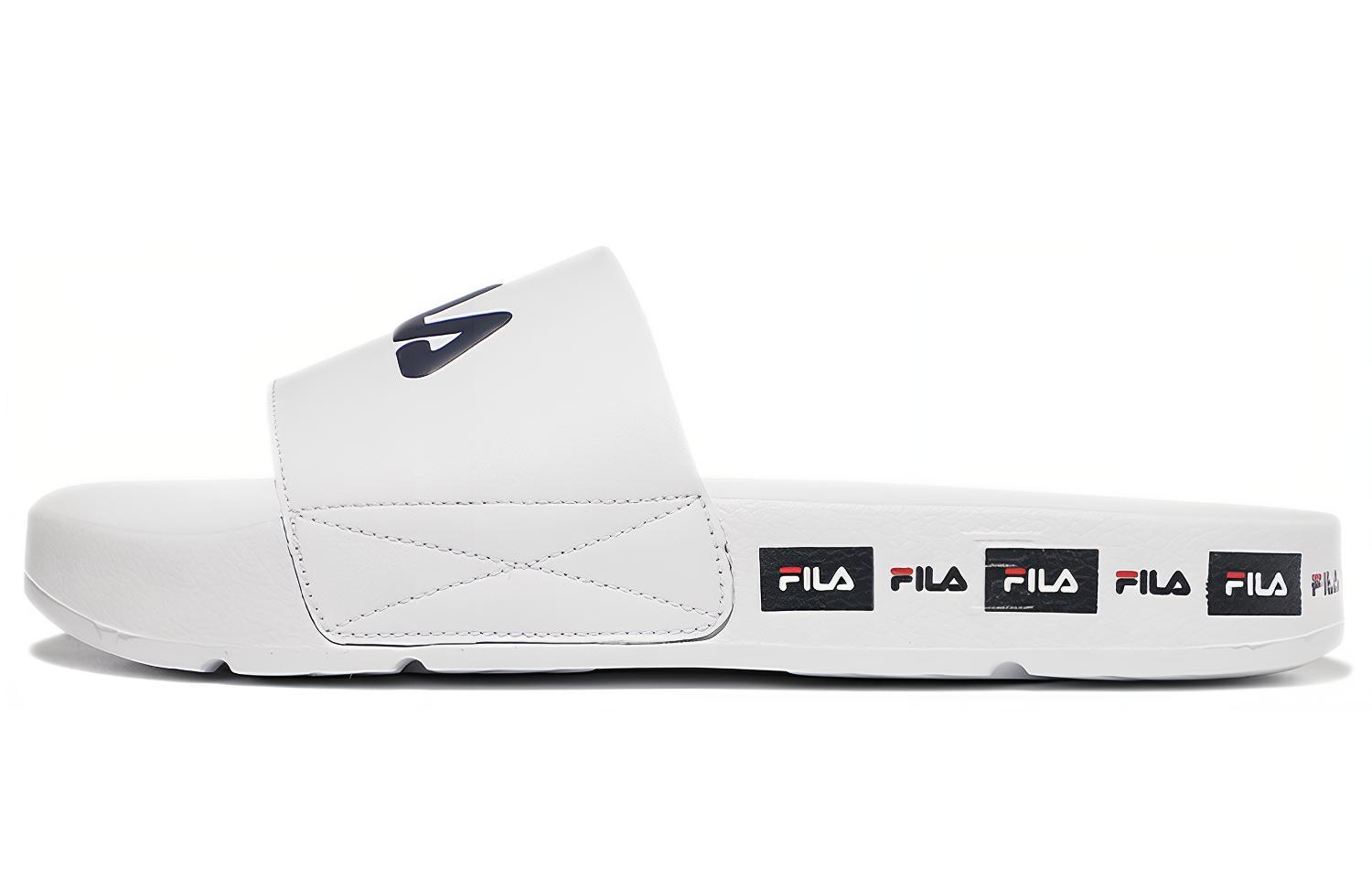 FILA Comfortable Lightweight Thick-soled Sports Slippers 'Korean Edition - White' 1SM01591D_100