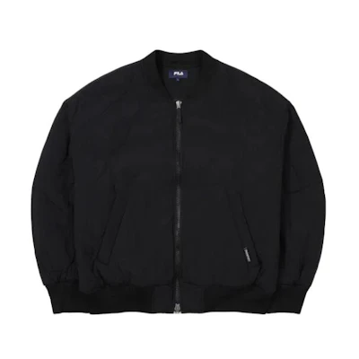 FILA Comfortable Minimalist Solid Color Jacket Unisex - Black FE2JKF6102X-BLK