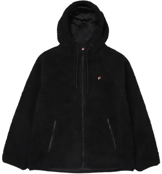 fila-comfortable-unisex-black-solid-color-hooded-jacket-fe-2-plf-5101-xblk
