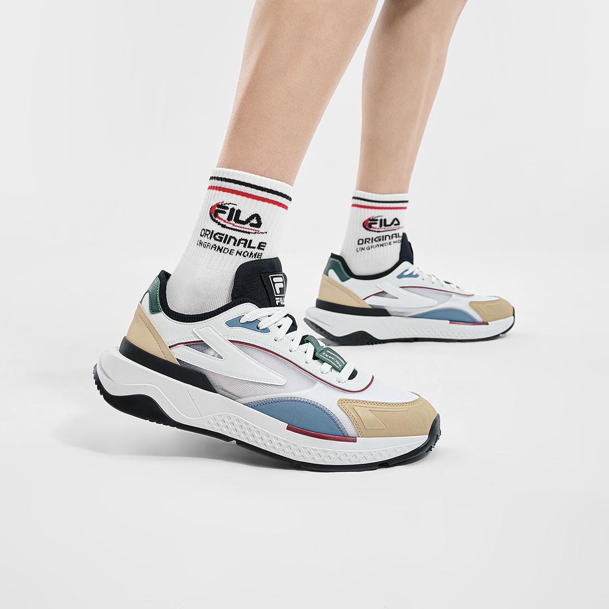 Cheap FILA 核心先驱 '米色' F12M423109FBB