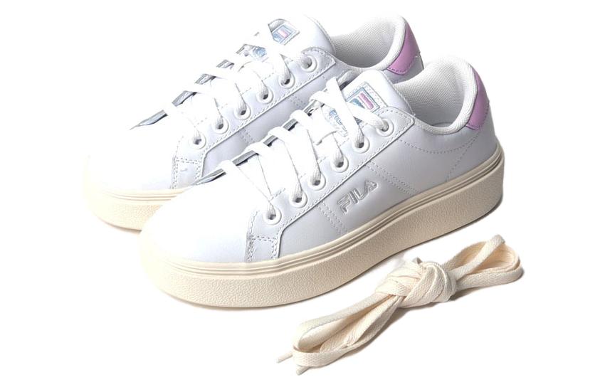Order FILA斐樂 Court Deluxe Plumpy Sl 時尚舒適 防滑耐磨 低筒 滑板鞋 男女同款 白粉