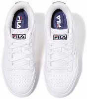 Shop Fila 斐樂 輕便舒適加絨板鞋 純白色 韓風