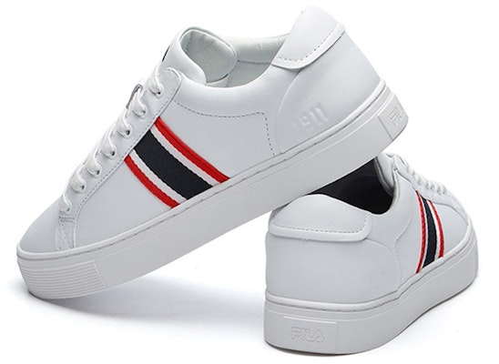 FILA ローカットスニーカー 白/青 F12M144314FWN Shop FILA ローカットスニーカー 白/青 F12M144314FWN