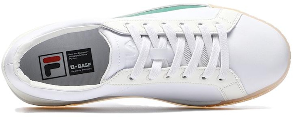 휠라 코트 디럭스 로우 '화이트 그린' F12M221206FWS Shop 휠라 코트 디럭스 로우 '화이트 그린' F12M221206FWS