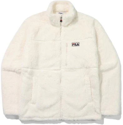 FILA Cream Logo Embroidered Stand Collar Unisex Jacket FS2PLE4101X-CRM Buy FILA Cream Logo Embroidered Stand Collar Unisex Jacket FS2PLE4101X-CRM