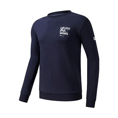 FILA Crewneck Sweatshirt Letter Print Legend Blue A11M111222F-NV