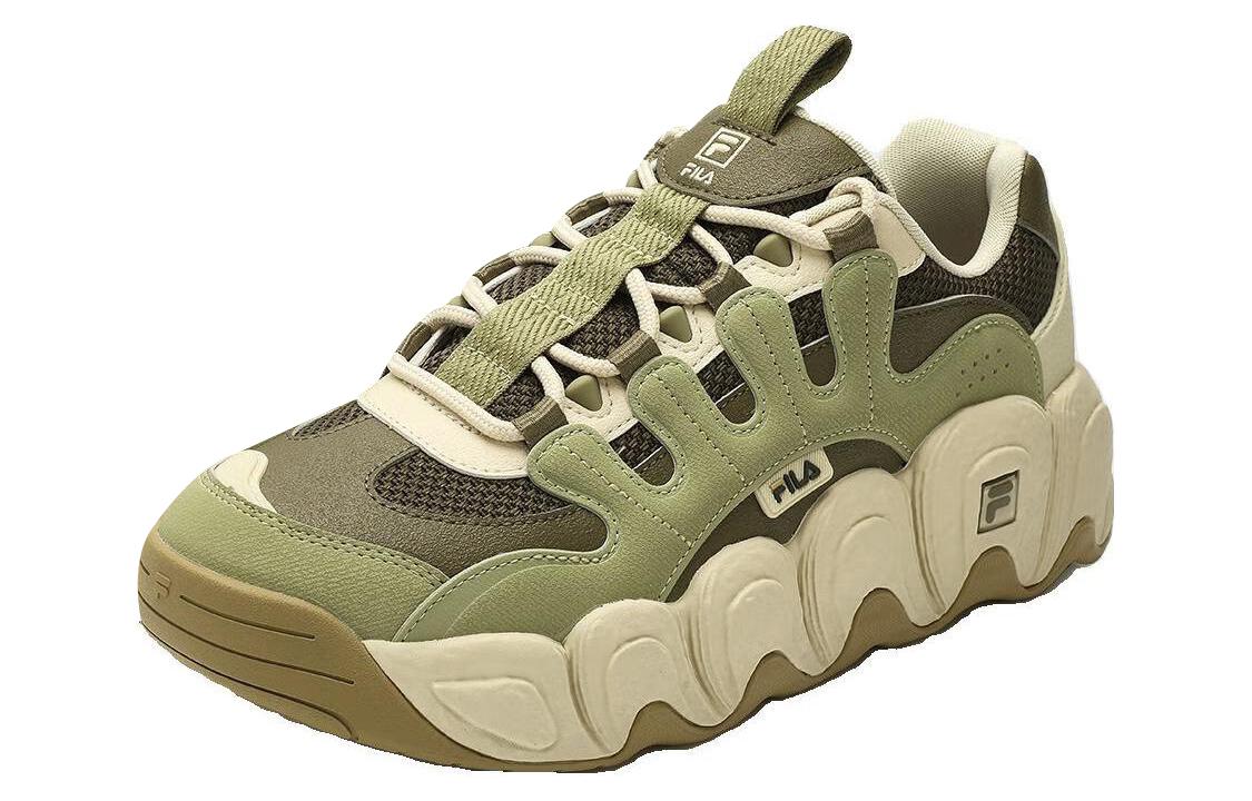 Lookbook 휠라 크루아상 청키 스니커즈 '그린 베이지' F12M342103FOA