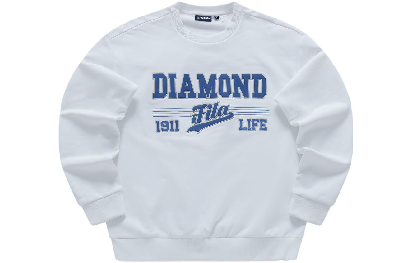 FILA Culture Loose Fit Pullover Hoodie Standard White T11M342210F-WT