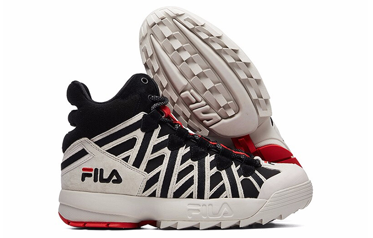 Details for FILA D-スタック ケージ ハイ 黒/白 T12M044104FBW