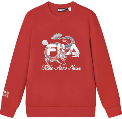 FILA 达达龙系列男女同款字母Logo休闲卫衣 F11M419215F-PK Buy FILA 达达龙系列男女同款字母Logo休闲卫衣 F11M419215F-PK