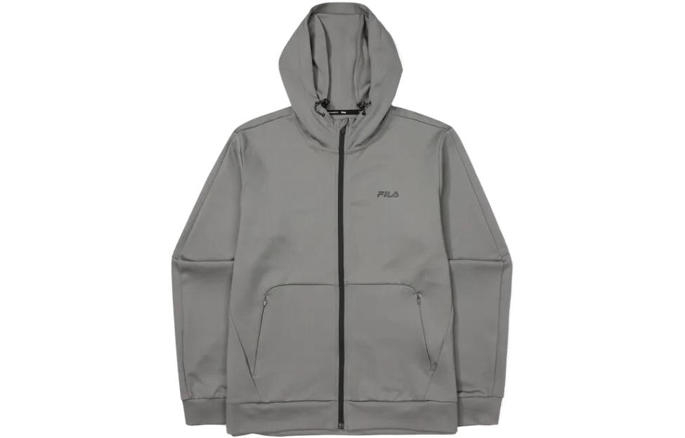 FILA Dark Gray Zip-Up Hoodie Jacket FS2FTF3202M-DGY
