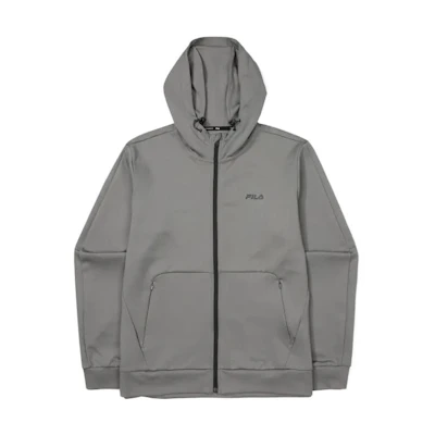 FILA Dark Gray Zip-Up Hoodie Jacket FS2FTF3202M-DGY